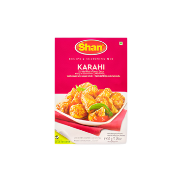 Shan Karahi Fry Gosht Curry Masala Mix 50g – Traditional Pakistani Spice for Karahi & Meat Dishes